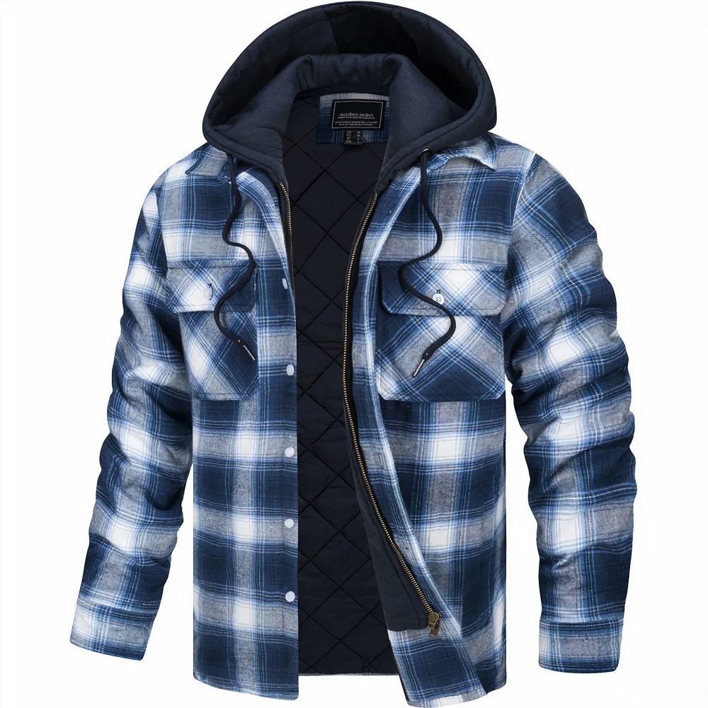 Belvenza | Giacca Elegante in Tessuto Blu