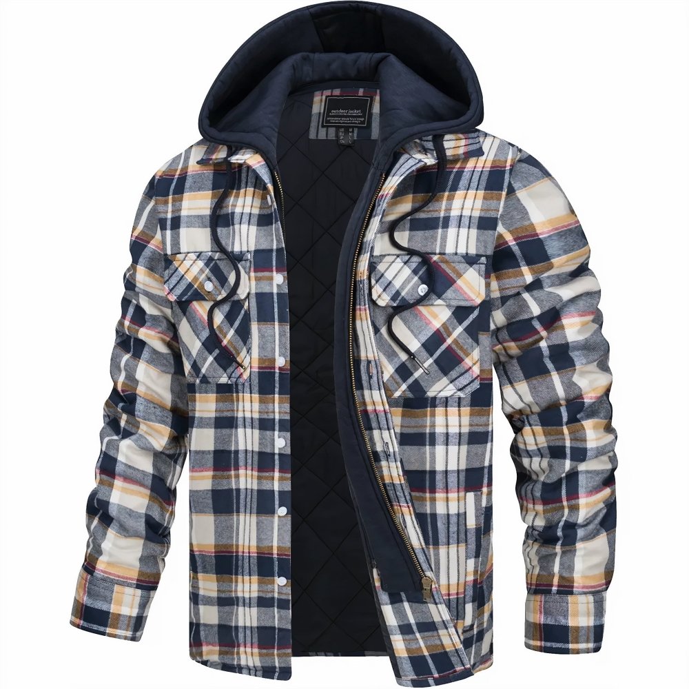Belvenza | Giacca Elegante in Tessuto Blu
