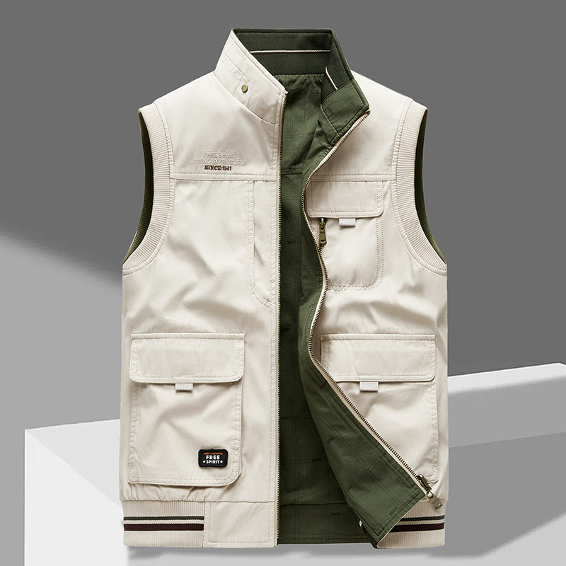 Belvenza | Gilet Utility Premium in Tessuto Nero