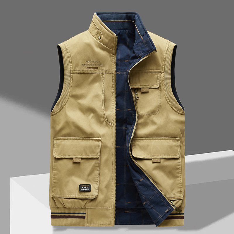 Belvenza | Gilet Utility Premium in Tessuto Nero