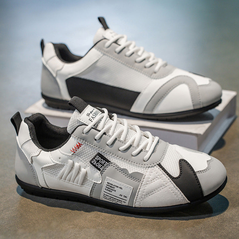 Belvenza | Sneakers Confortevoli con Lacci in Tessuto Grigio
