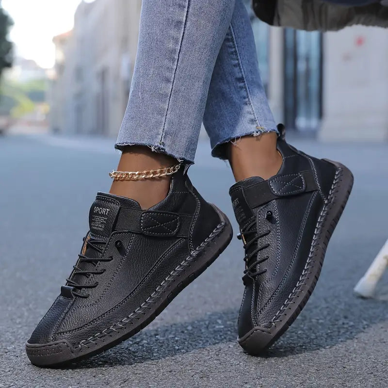 Belvenza | Sneakers di Supporto Comfort in Tessuto Grigio