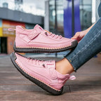 Belvenza | Sneakers di Supporto Comfort in Tessuto Grigio