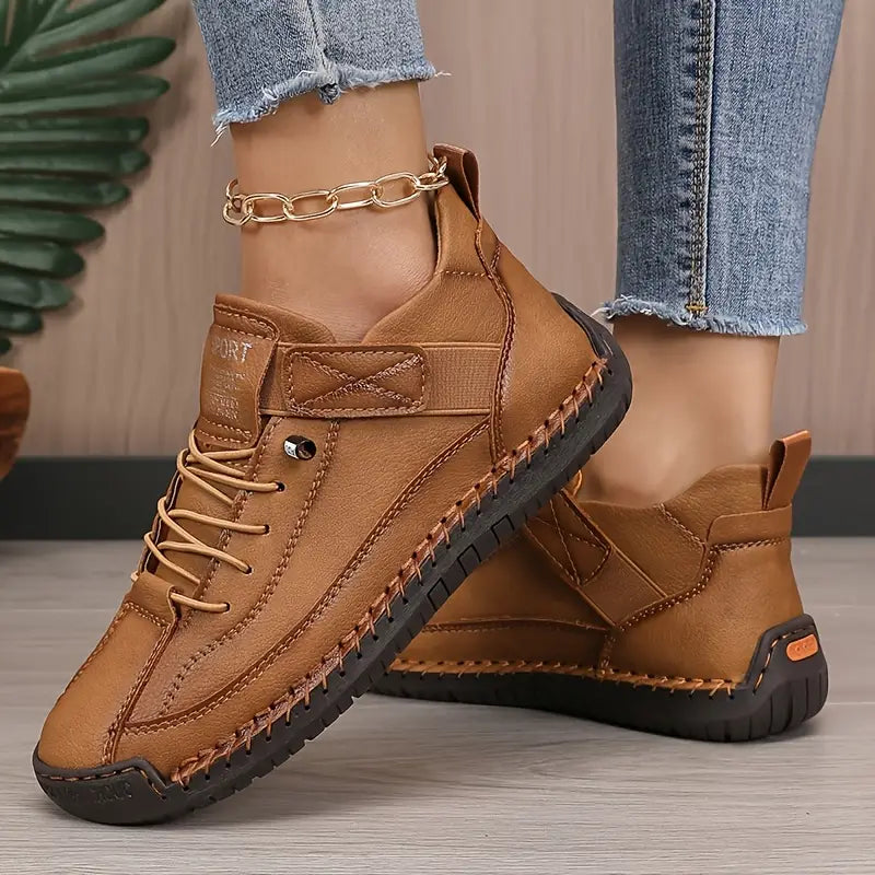 Belvenza | Sneakers di Supporto Comfort in Tessuto Grigio