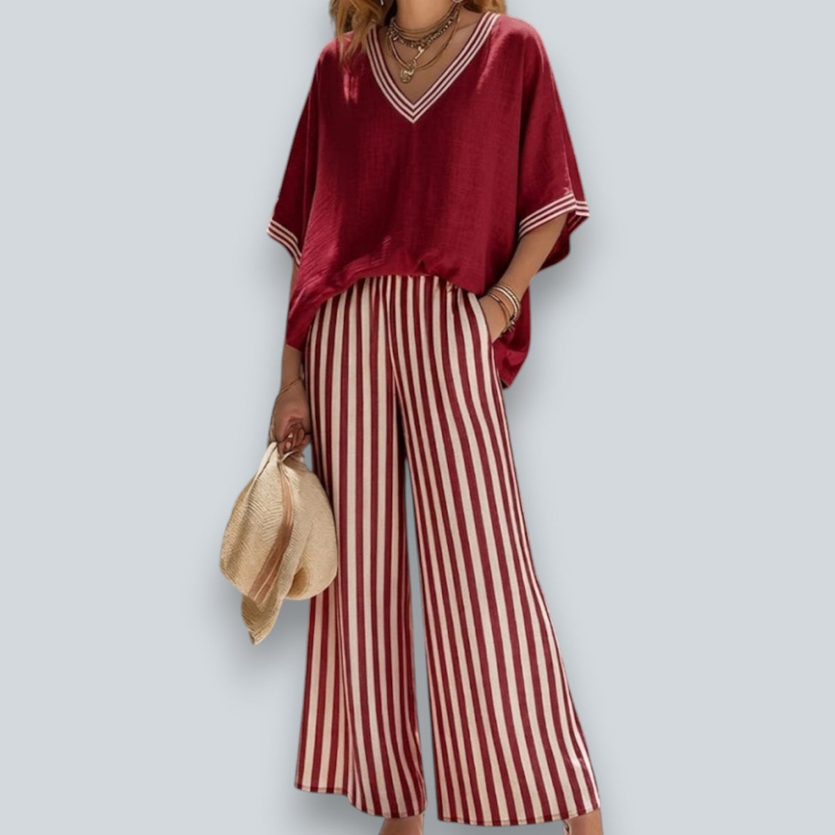 Belvenza | Set in Lino e Cotone a Righe