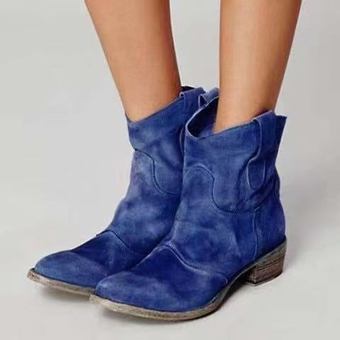 Belvenza | Stivaletti Eleganti in Suede Marrone