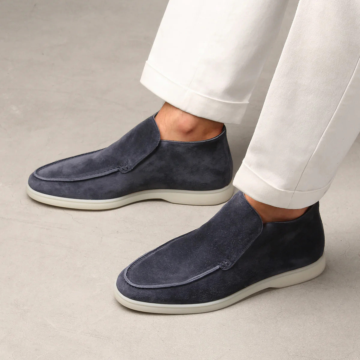 Belvenza | Pantofole Eleganti in Velluto Blu