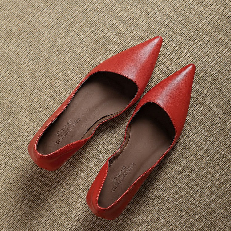 Belvenza | Décolleté Kitten Heel in Pelle Sintetica