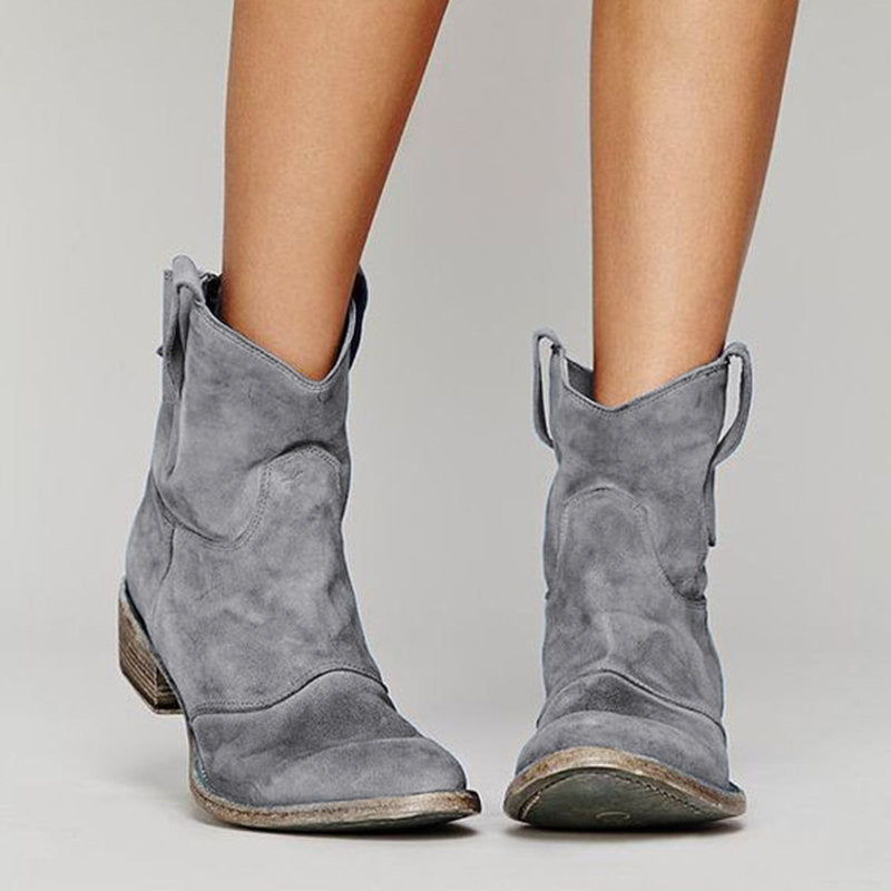 Belvenza | Stivaletti Eleganti in Suede Marrone