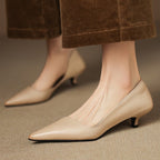 Belvenza | Décolleté Kitten Heel in Pelle Sintetica