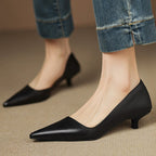 Belvenza | Décolleté Kitten Heel in Pelle Sintetica