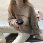Belvenza | Maglione Elegante in Cashmere Grigio