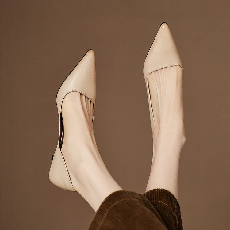 Belvenza | Décolleté Kitten Heel in Pelle Sintetica