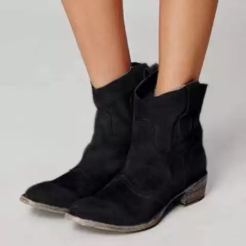 Belvenza | Stivaletti Eleganti in Suede Marrone