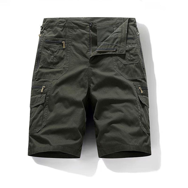 Belvenza | Pantaloni Cargo Eleganti in Cotone Verde