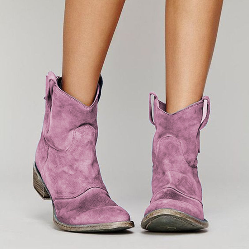 Belvenza | Stivaletti Eleganti in Suede Marrone