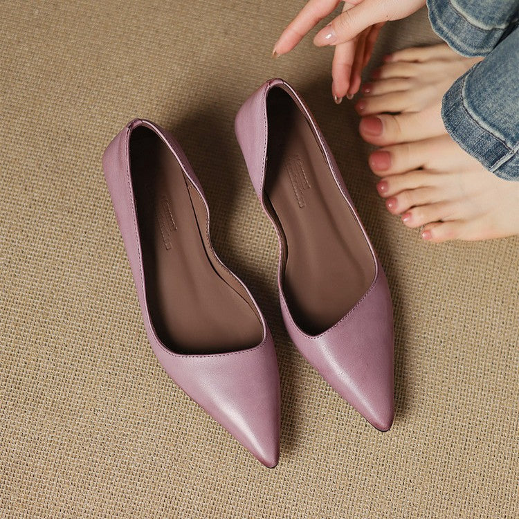 Belvenza | Décolleté Kitten Heel in Pelle Sintetica