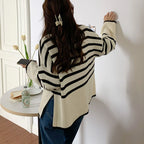 Belvenza | Maglione a Collo Alto in Cashmere Grigio