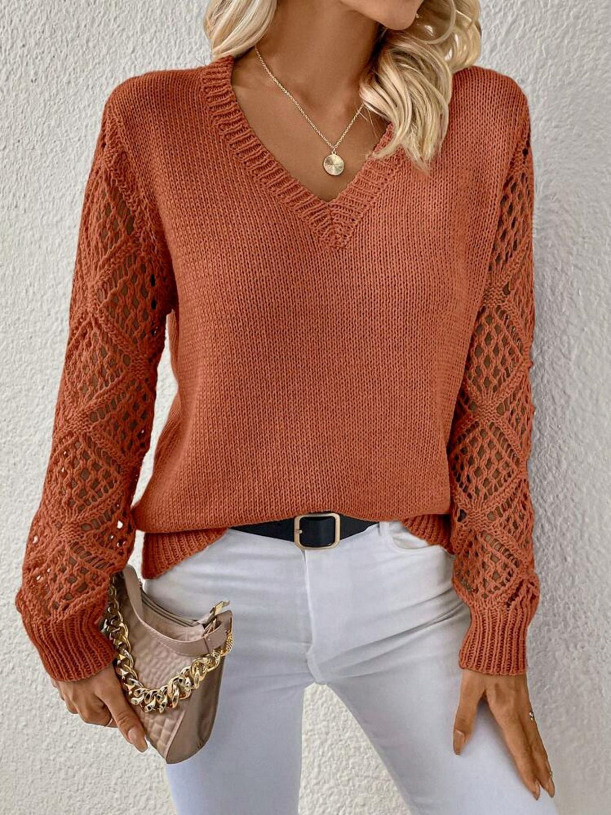 Belvenza | Maglione Elegante in Cashmere Grigio