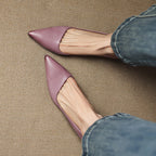 Belvenza | Décolleté Kitten Heel in Pelle Sintetica