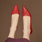 Belvenza | Décolleté Kitten Heel in Pelle Sintetica