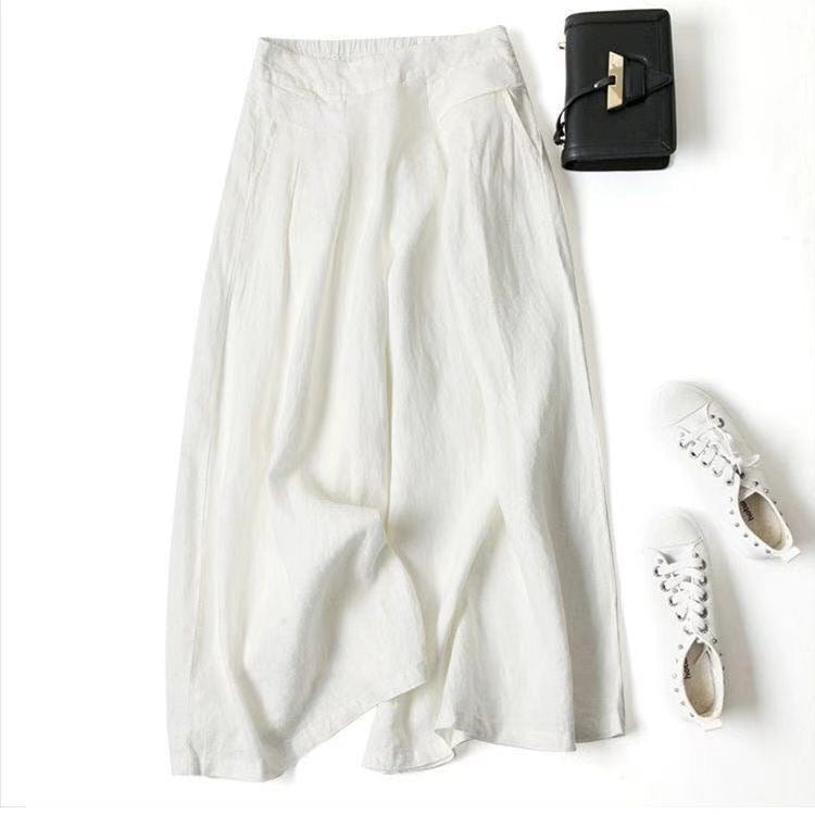 Belvenza | Pantaloni Audrey Eleganti in Tessuto Fluido