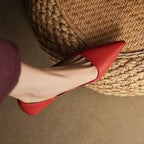 Belvenza | Décolleté Kitten Heel in Pelle Sintetica