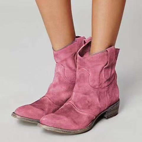 Belvenza | Stivaletti Eleganti in Suede Marrone