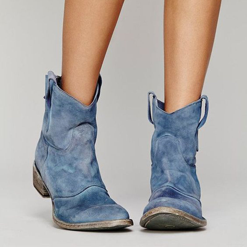 Belvenza | Stivaletti Eleganti in Suede Marrone