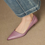 Belvenza | Décolleté Kitten Heel in Pelle Sintetica