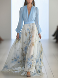 Belvenza | Abito Lungo Floreale Elegante