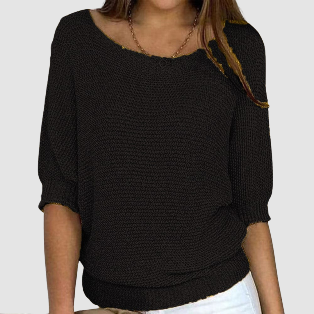 Belvenza | Maglione Elegante in Cashmere Grigio