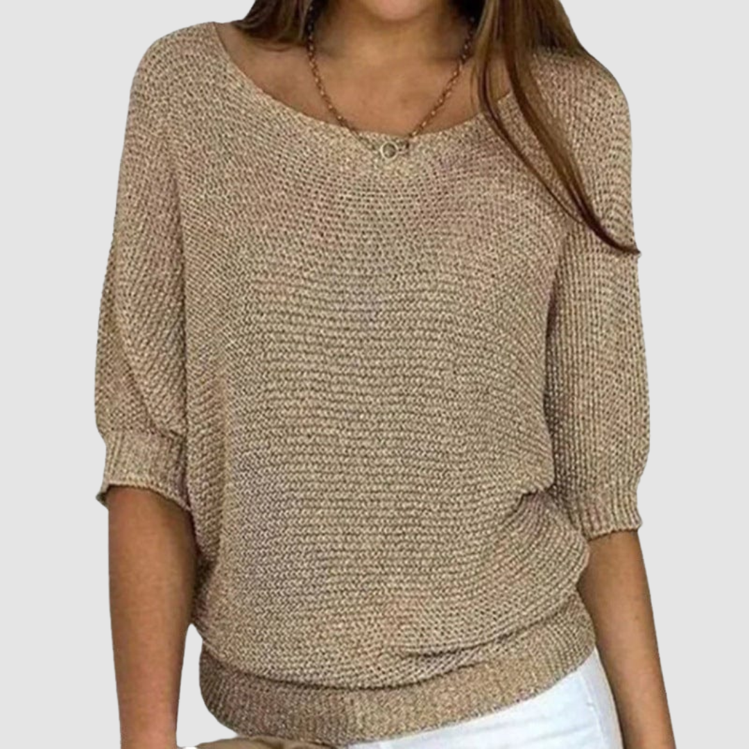 Belvenza | Maglione Elegante in Cashmere Grigio