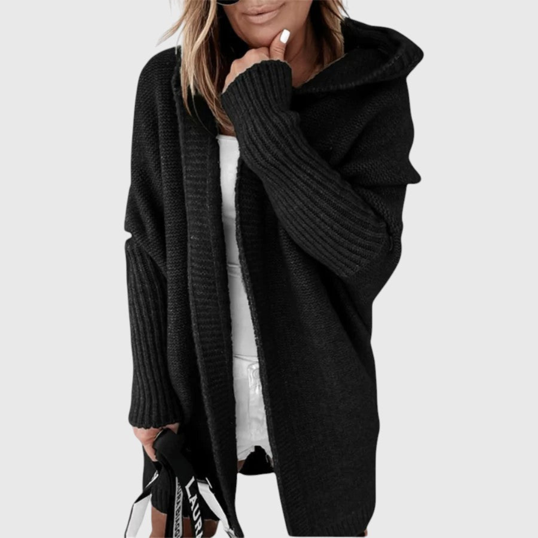 Belvenza | Cardigan con Cappuccio Confortevole in Grigio