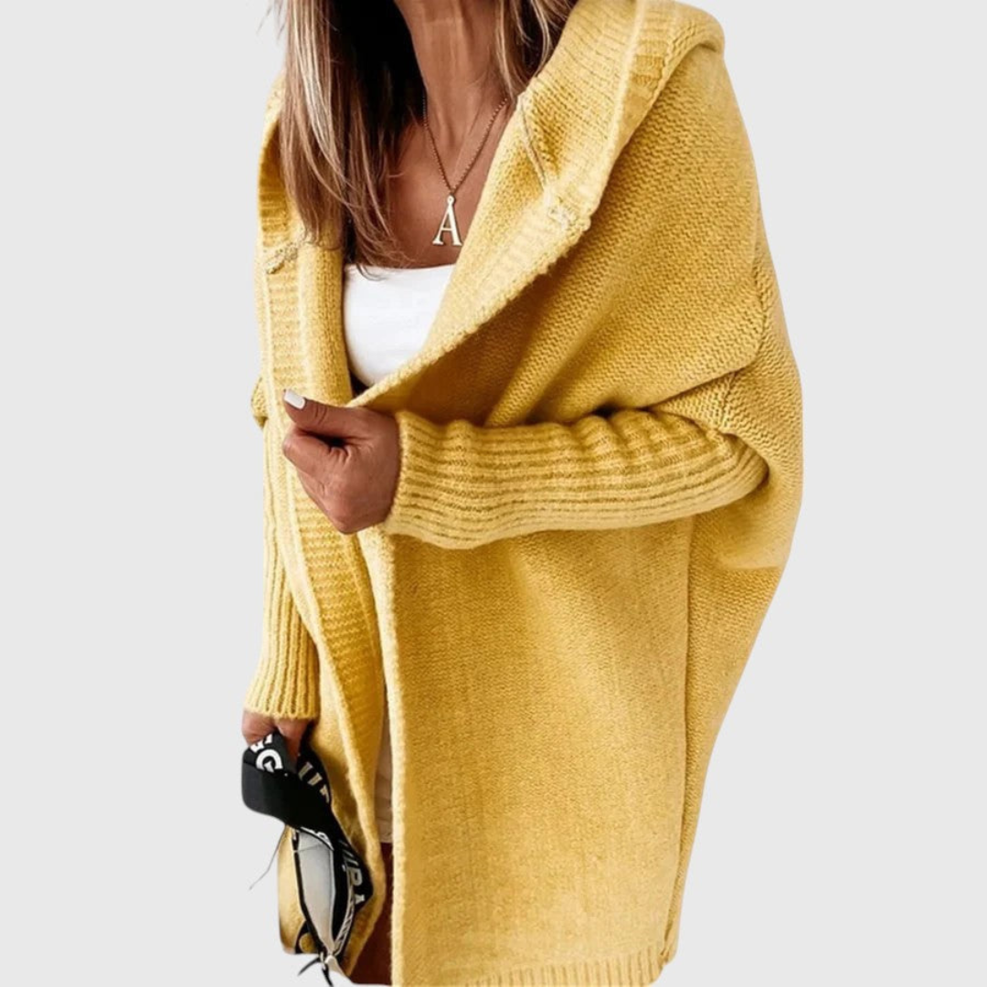 Belvenza | Cardigan con Cappuccio Confortevole in Grigio
