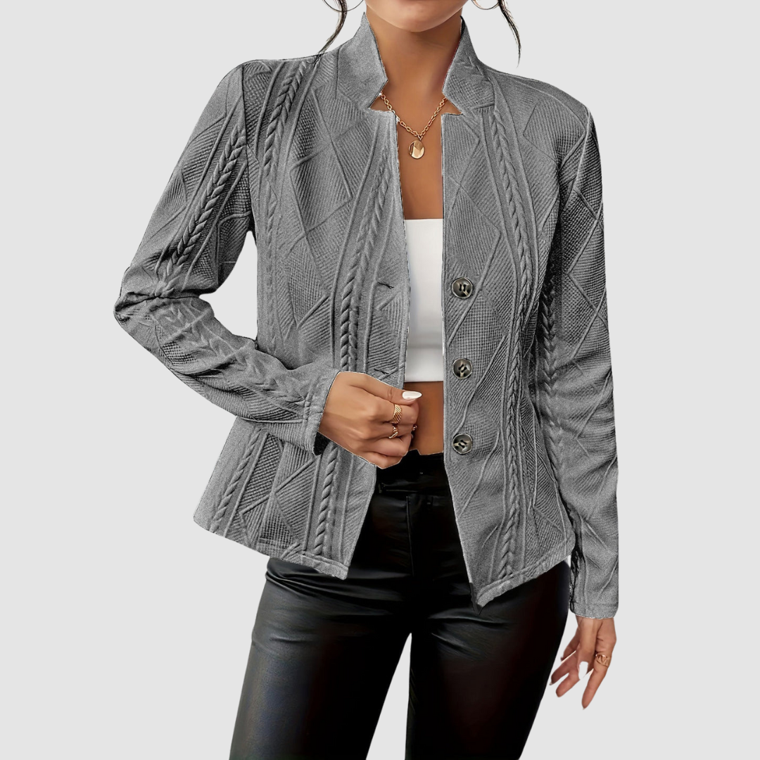 Belvenza | Blazer Elegante in Tessuto Nero