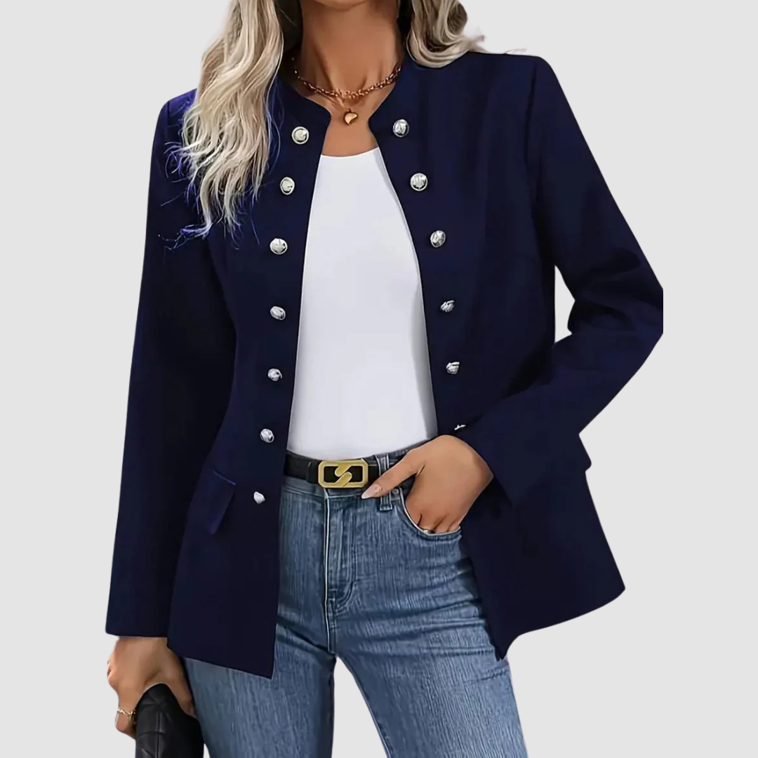 Belvenza | Blazer Elegante in Tessuto Nero