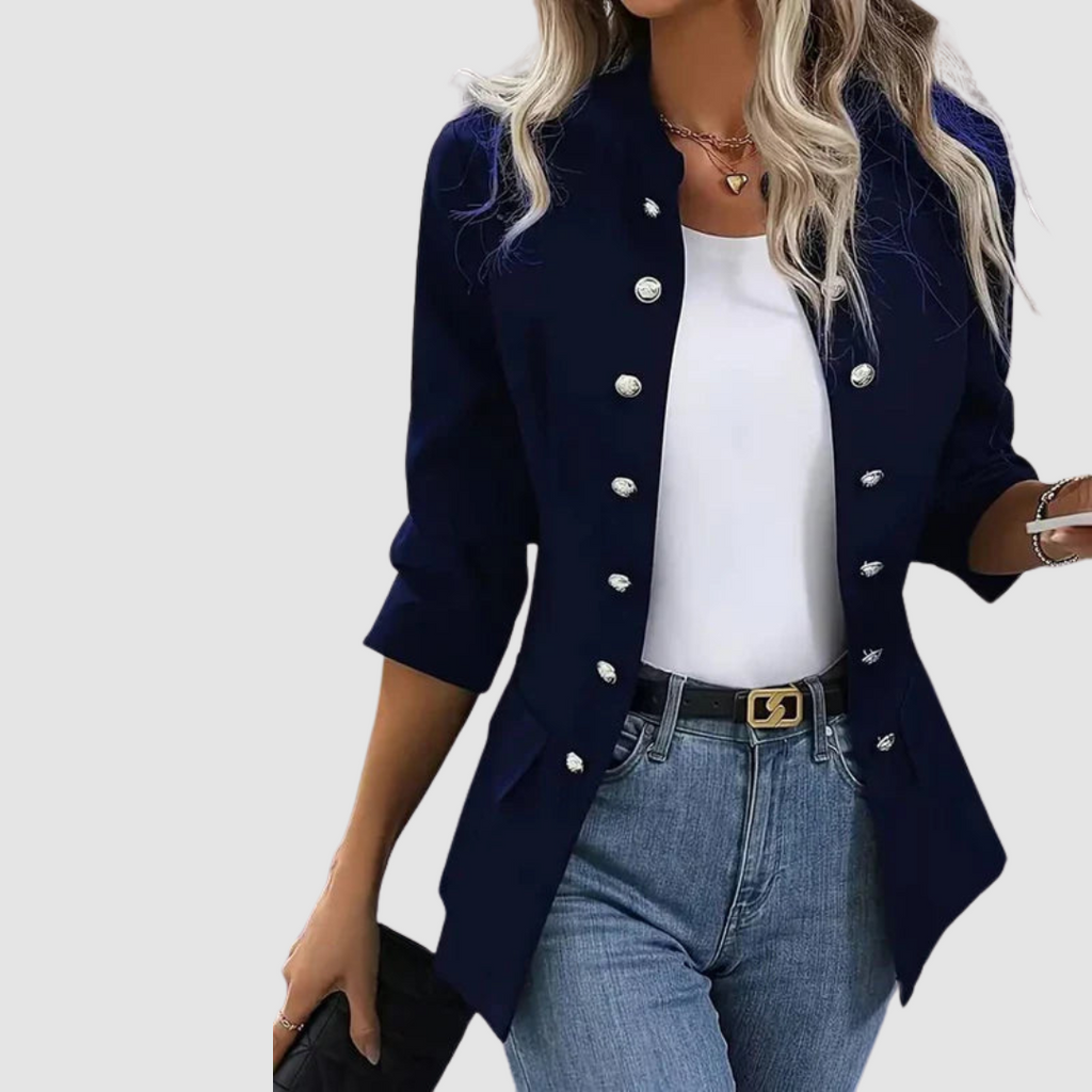Belvenza | Blazer Elegante in Tessuto Nero