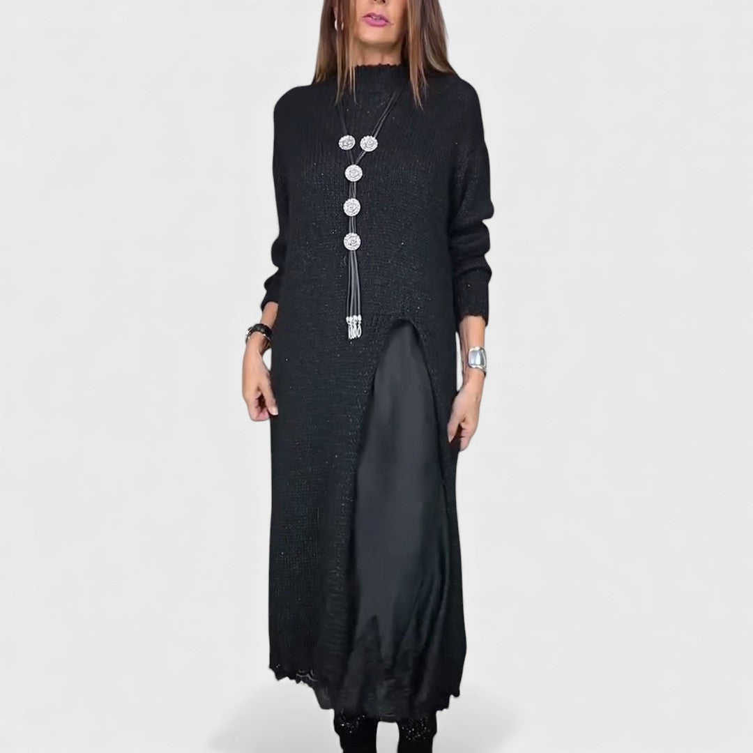 Belvenza | Set Elegante di Maglione e Vestito a Strati