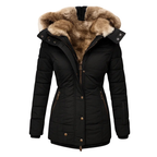 Belvenza | Cappotto Invernale con Fodera in Pelliccia Beige