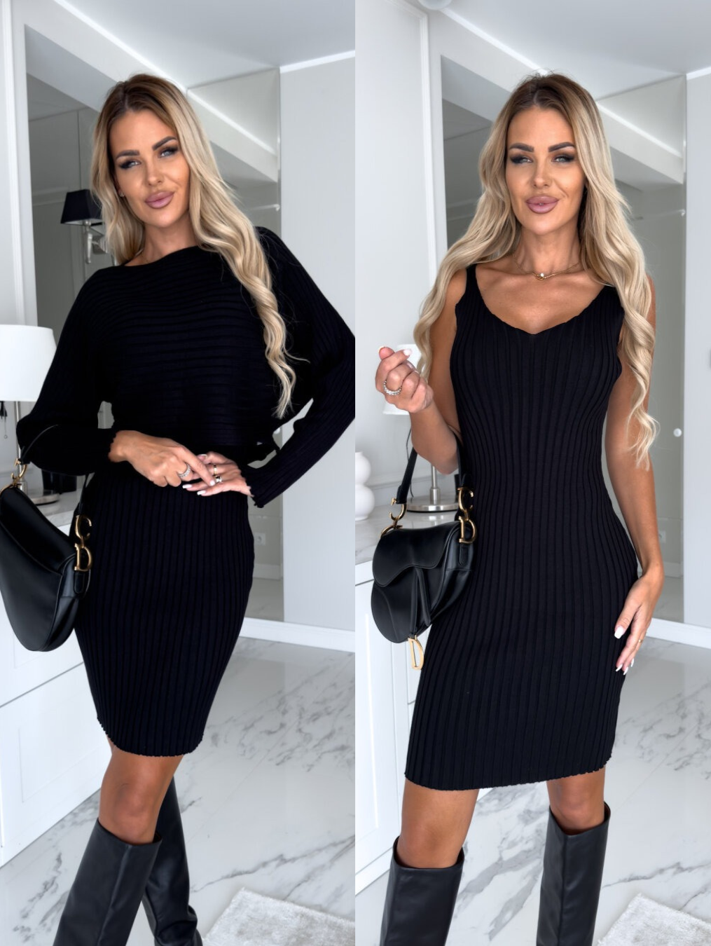 Belvenza | Set di Vestito Elegante in Tessuto Pregiato