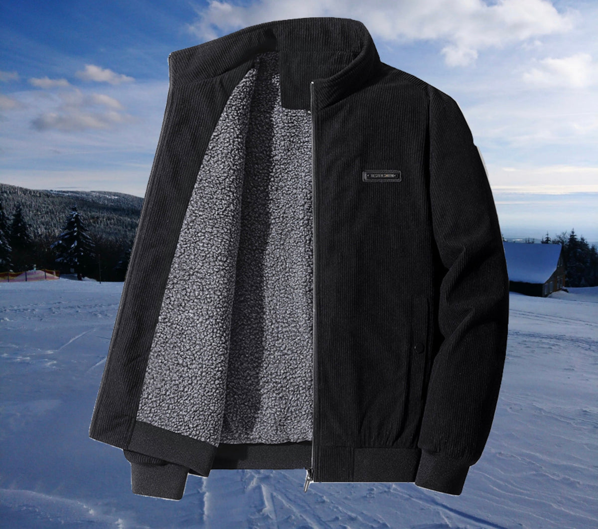 Belvenza | Giacca in Corduroy Verde per Uomo