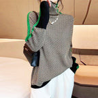Belvenza | Maglione a Collo Alto in Cashmere Grigio