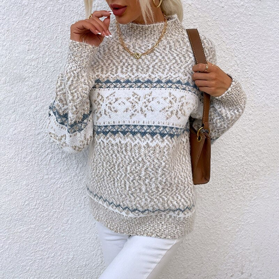 Belvenza | Maglione Elegante in Lana Grigia