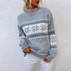 Belvenza | Maglione Elegante in Lana Grigia