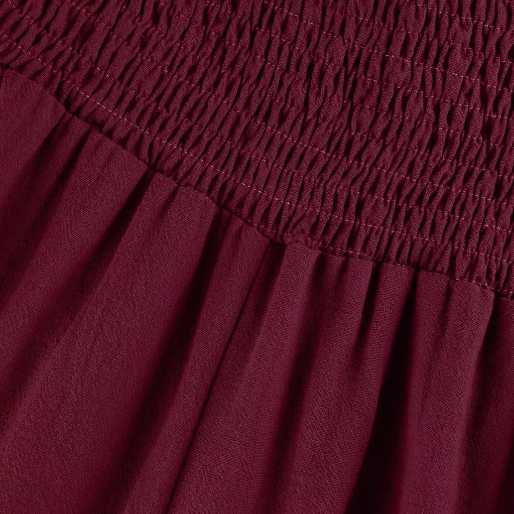 Belvenza | Pantaloni Leggeri in Cotone e Lino Beige