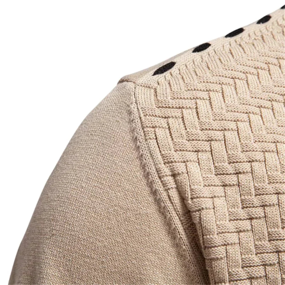 Belvenza | Cardigan Caldo da Uomo in Maglia con Scollo a V