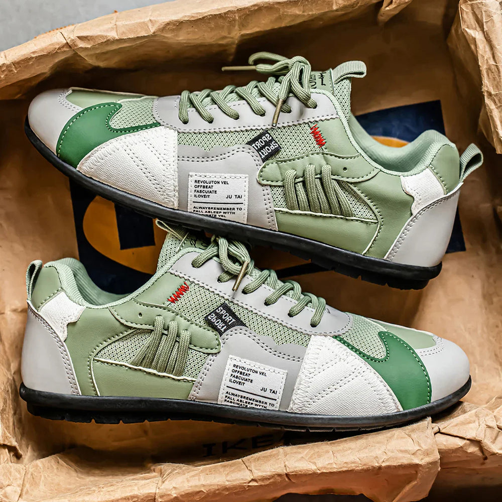 Belvenza | Sneakers Confortevoli con Lacci in Tessuto Grigio
