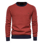 Belvenza | Maglione da Uomo in Cotone con Motivo a Rombi