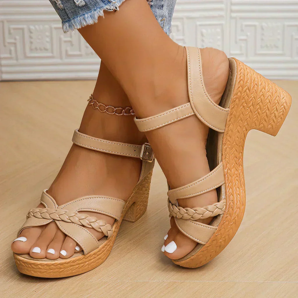 Belvenza | Sandali Comodi Beige Demi